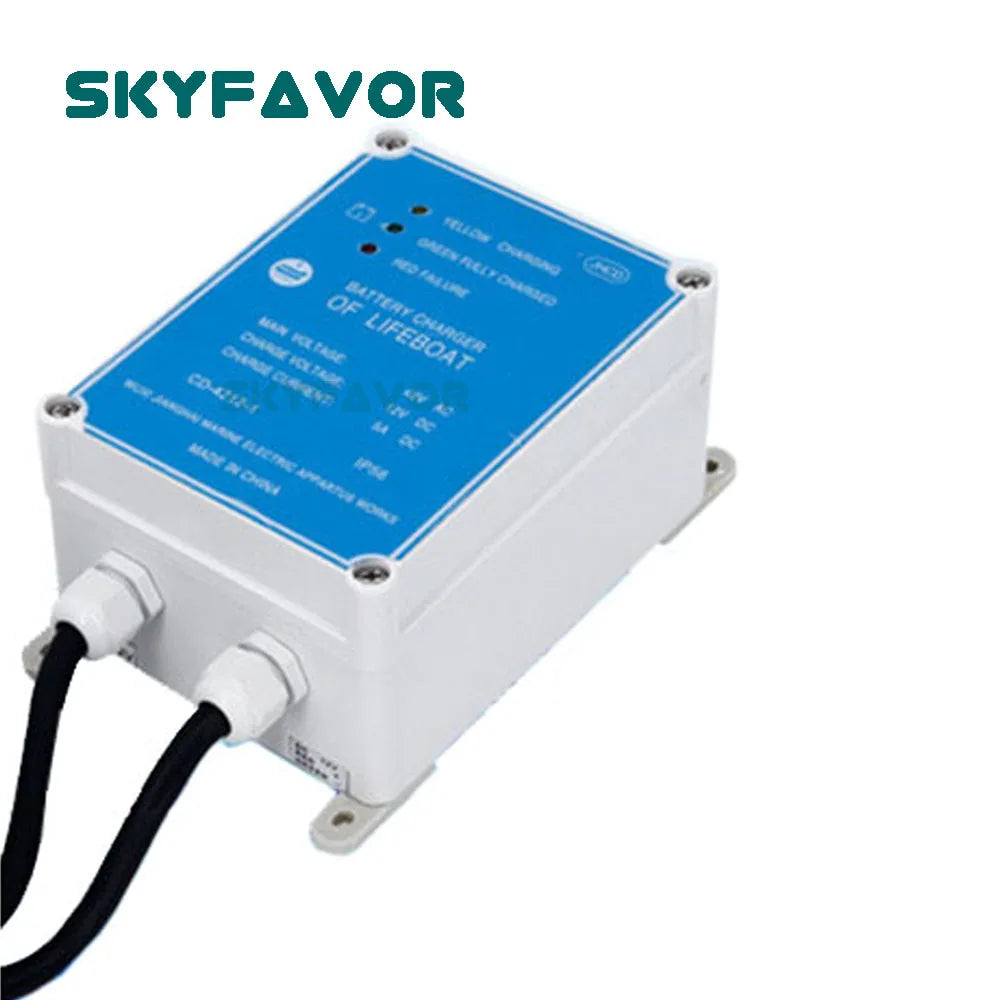 Professional On Boat Lifeboat battery charger Vessel waterproof automatic 42Vac to 12Vdc 5A Marine Lifeboat ship battery charger