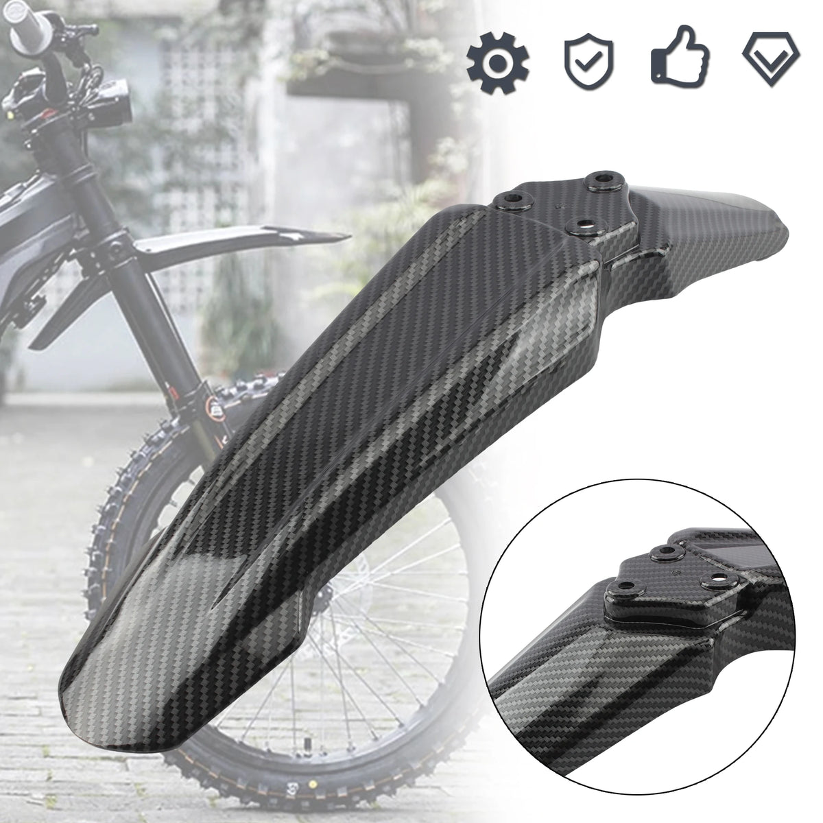 For Light Bee X & Light Bee S Front Rear Wheel Mudguards Fender For Segway X260 X160 Electric Motocross Refit Protective Parts