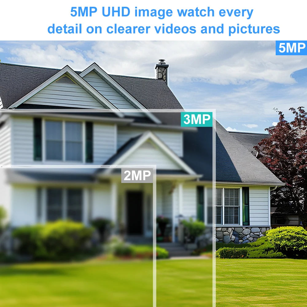 Tuya Smart Life 5MP Outdoor Waterproof Home Security Auto Tracking AI Human Detection Camera WIFI Network Surveillance Camera
