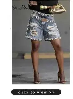 SHENGPALAE Women Denim Jumpsuit Spaghetti Strap Wide Leg Ripped Frayed Pocket Street Washed Autumn 2026 New 05E03276