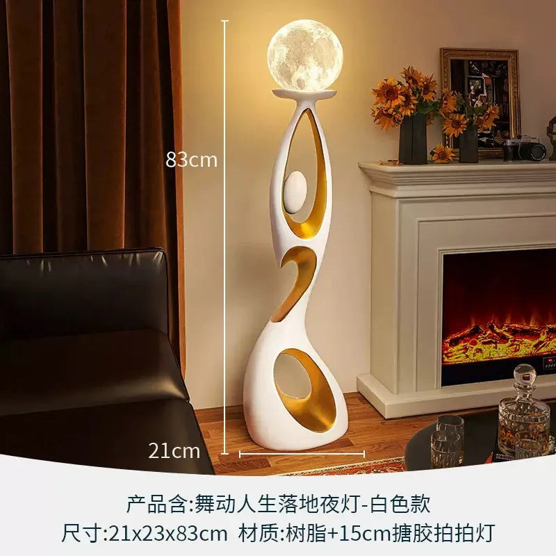 Home Art Decor,Light Luxury, Creative Living Room, TV Cabinet, Floor Decorative, Resin Abstract Sculpture, Housewarming Gift