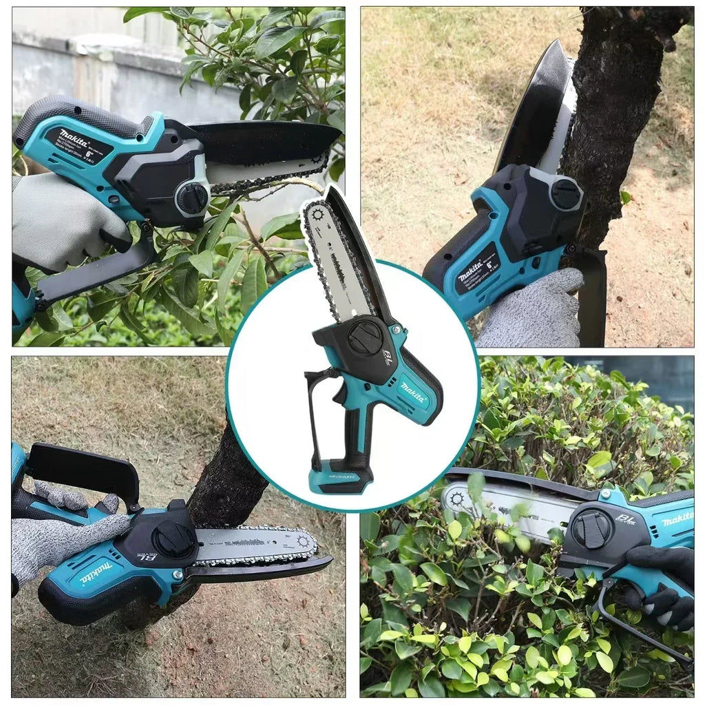 Makita  Woodworking with Small Handheld 18V Cordless Chainsaw for Electric 6-inch Logging Sawzall Mini Portable Chainsaw