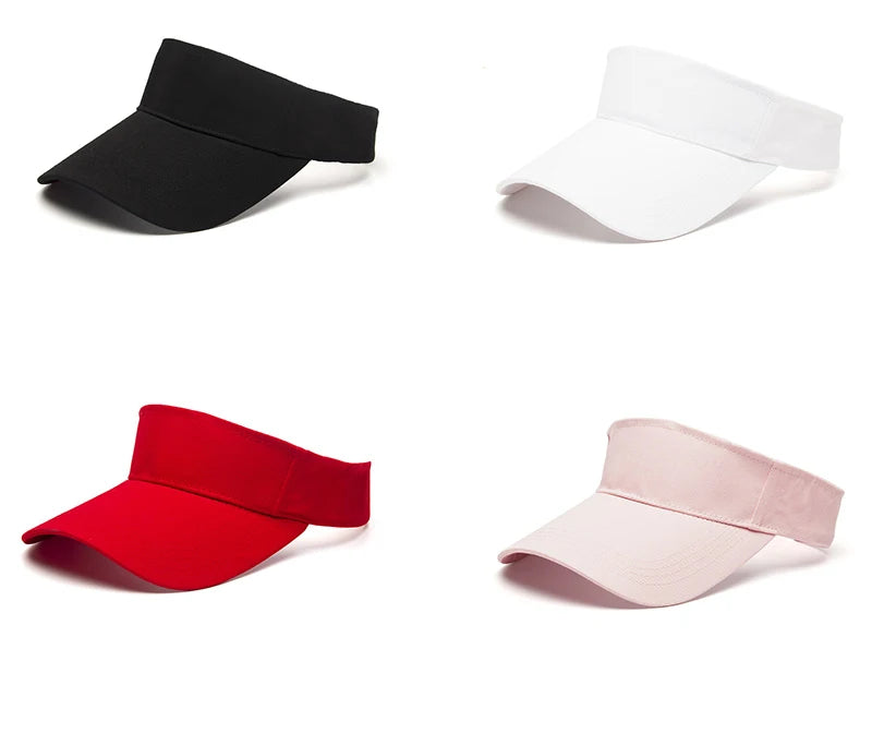 Sun Hat Women Baseball Cap Summer White Sun-Proof Caps Empty Top Visors Seaside Outdoor Sport Tennis Golf Hat