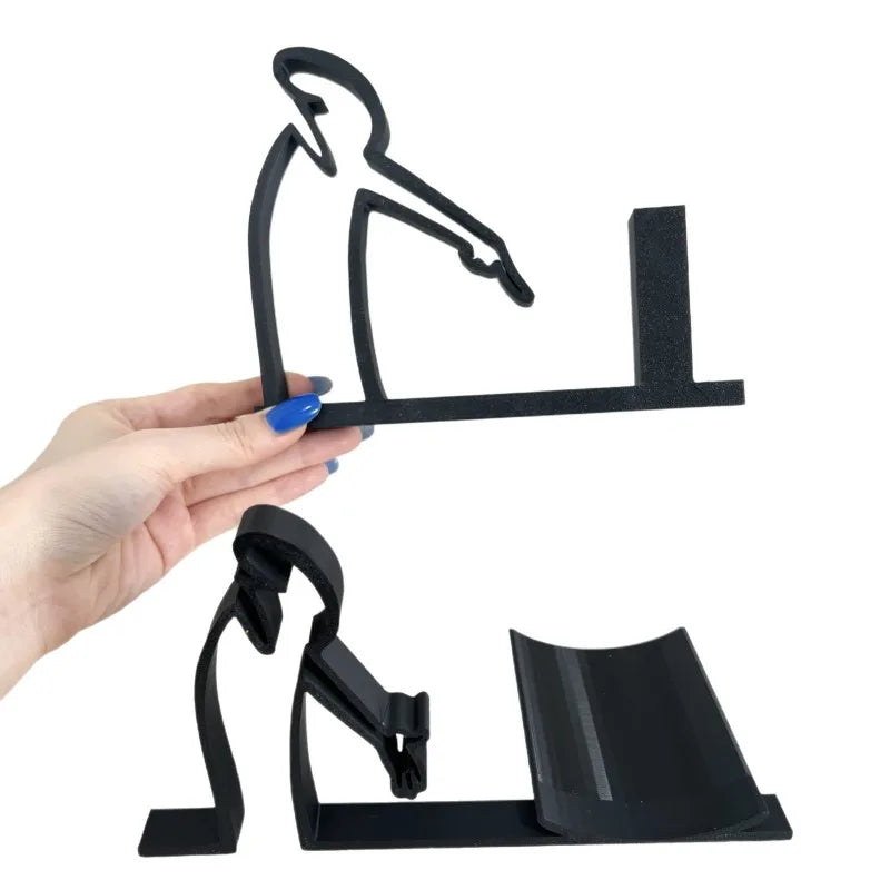 Creative Human - Shaped Label Holder Artistic Desktop Bathroom Minimalist and Practical Roll Paper Holder 3D Printing Decoration