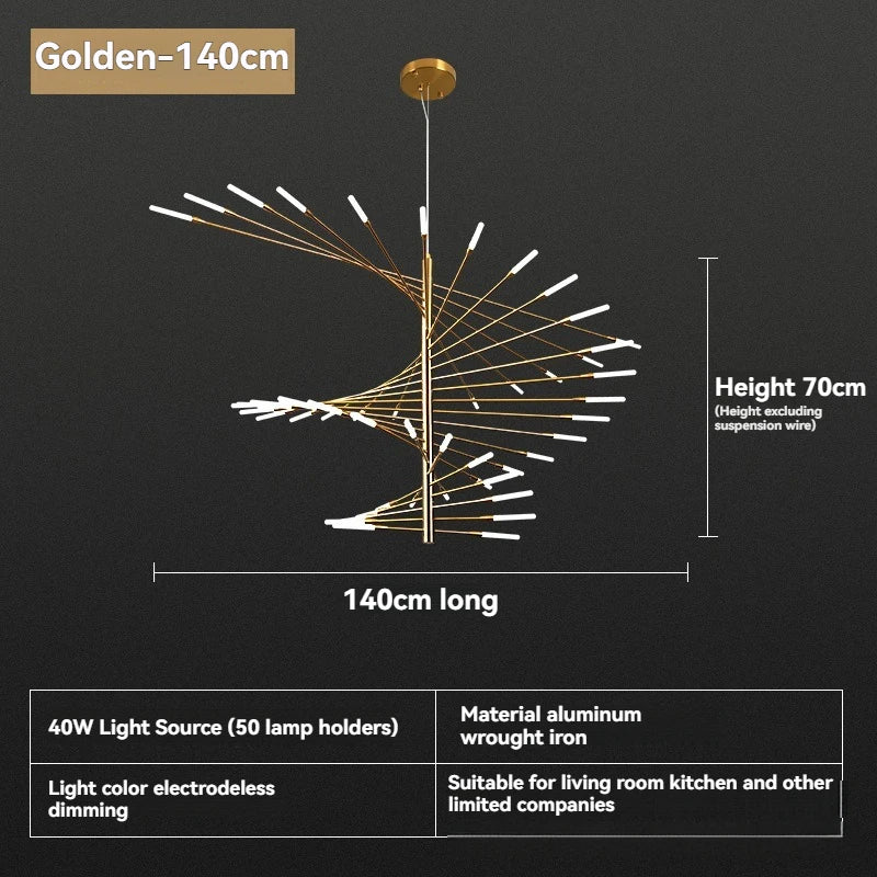Modern LED Ceiling Pendant Light-modern Dimmable Lighting for Living Room, Kitchen, and Luxury Room Decoration