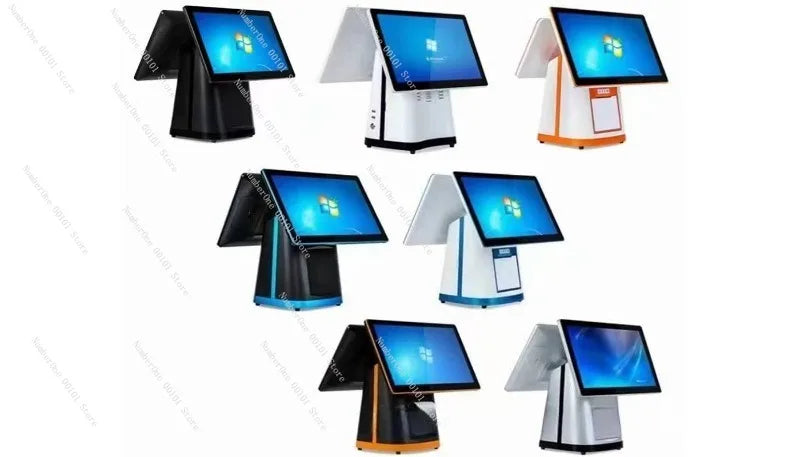 Retail Store 15 Inch POS Cash Register Single Dual Screen Wall Mounted Touchscreen All In One Ordering Machine Restaurant