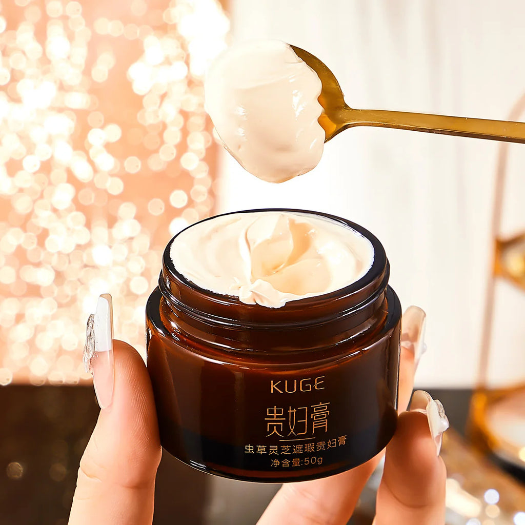 Kuge Cordyceps Lingzhi concealer Lady Cream, Clear, Moisturizing and Moisturizing face cream