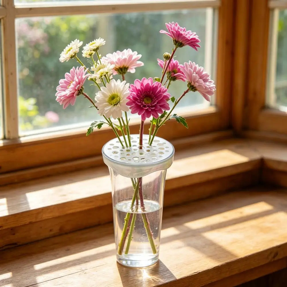 Silicone Bouquet Holder Silicone Flower Arranger Grid Set Flexible Floral Stem Holder Reusable Diy Vase Insert for Flower