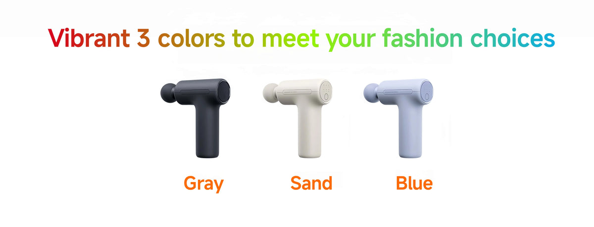 Mijia Mini Fascia Gun 3 Portable Muscle Massage Gun 12kg Thrust Brushless Silent Motor 3 Massager Heads Relax Body