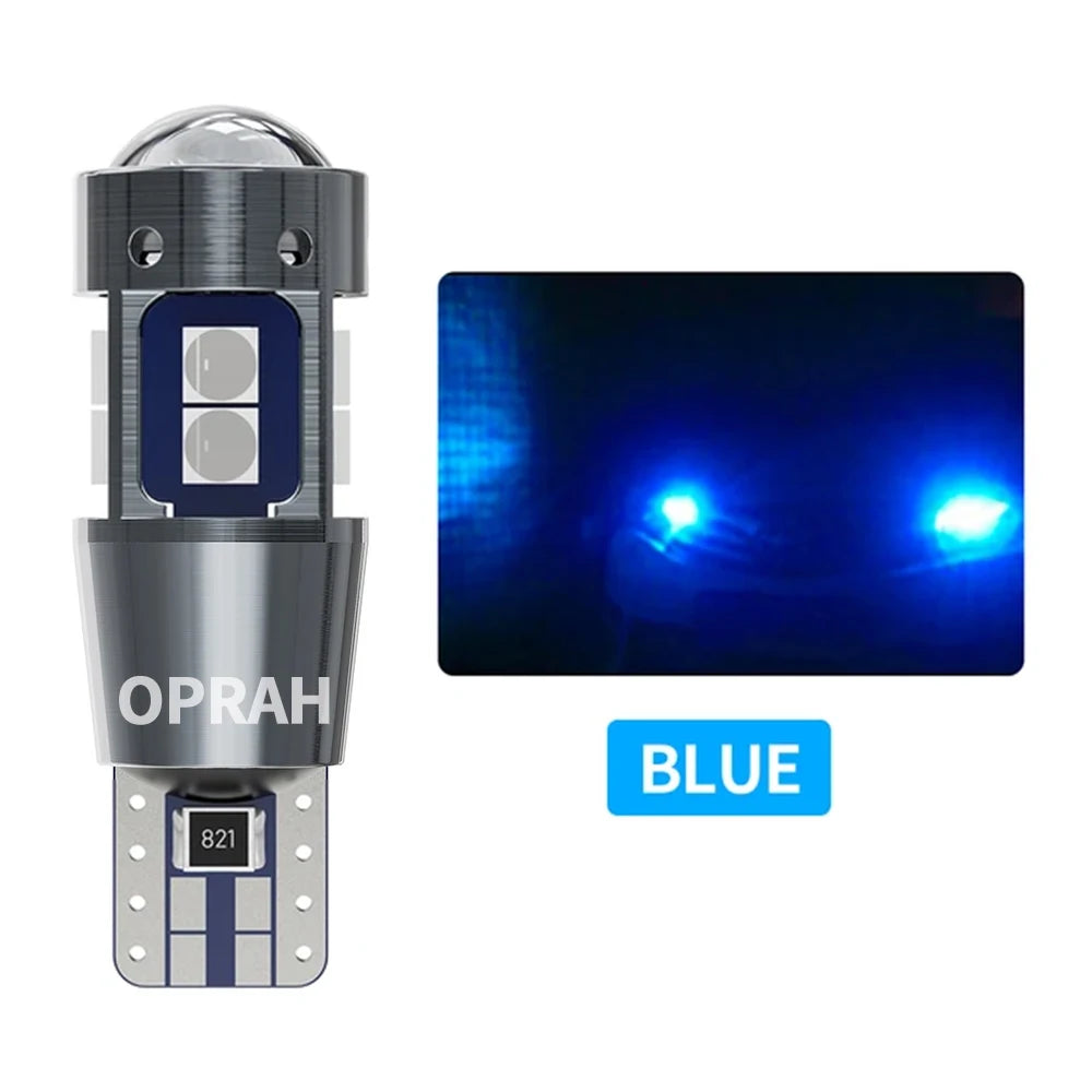 2pcs High Quality T10 LED W5W Car Interior Lights CANBUS No Error 3030 SMD Super Bright Side Marker Parking Lamps Auto Bulb 12V