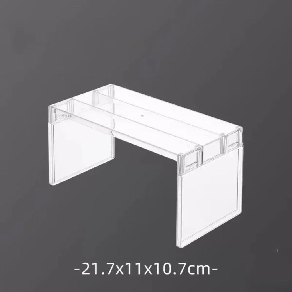 Refrigerator Organizers Storage Rack Fridge Layered Separator Shelves Transparent Desktop Stand Save Space Kitchen Accessories
