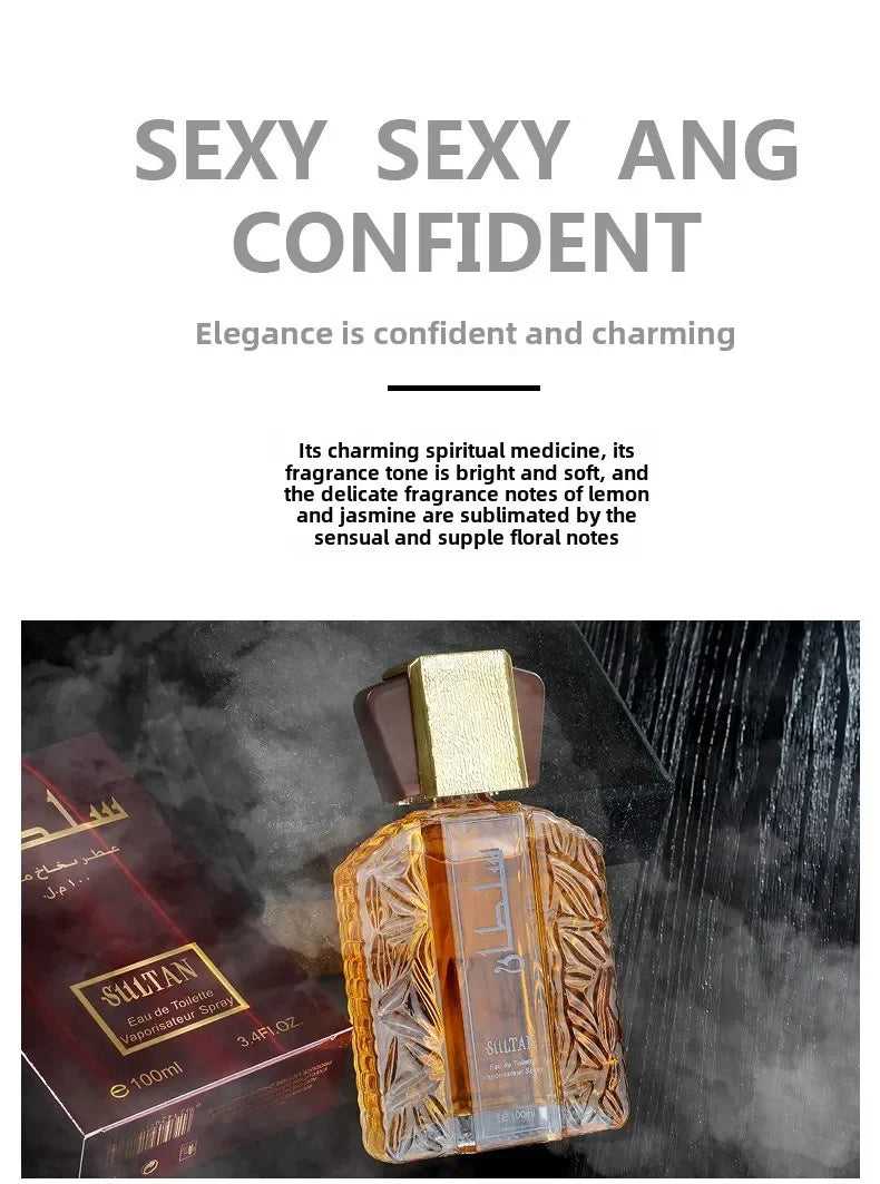 100ml Arabic Style Strong Perfume High Quality Original Perfumes Mens Charm Perfume Fragrance Lasting Pheromones Attract Women