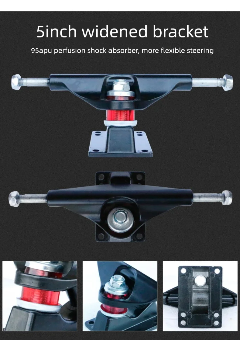 Korean Style Mini Dancing Four-Wheel Short Skateboard, Street Cruising Portable Commuter Skate Board for Adults Teenagers Boys