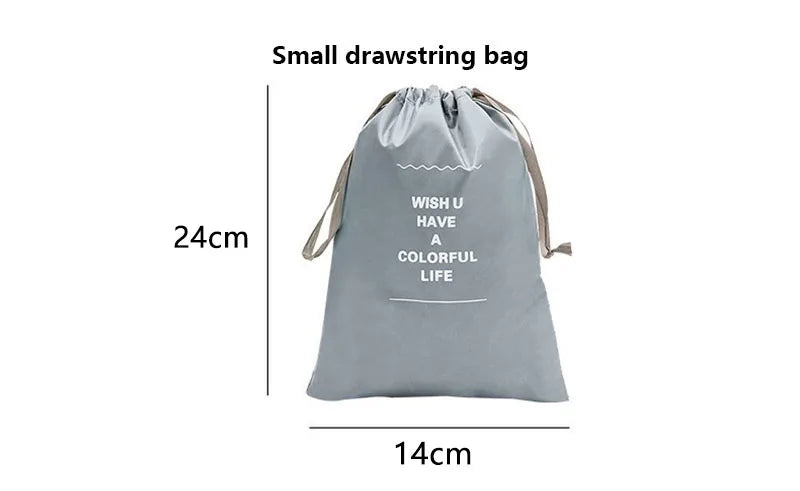 11Pcs Travel Packing Cubes Set Waterproof Luggage Organizer Drawstring Storage Bags for Clothes Shoes Underwear Cosmetic