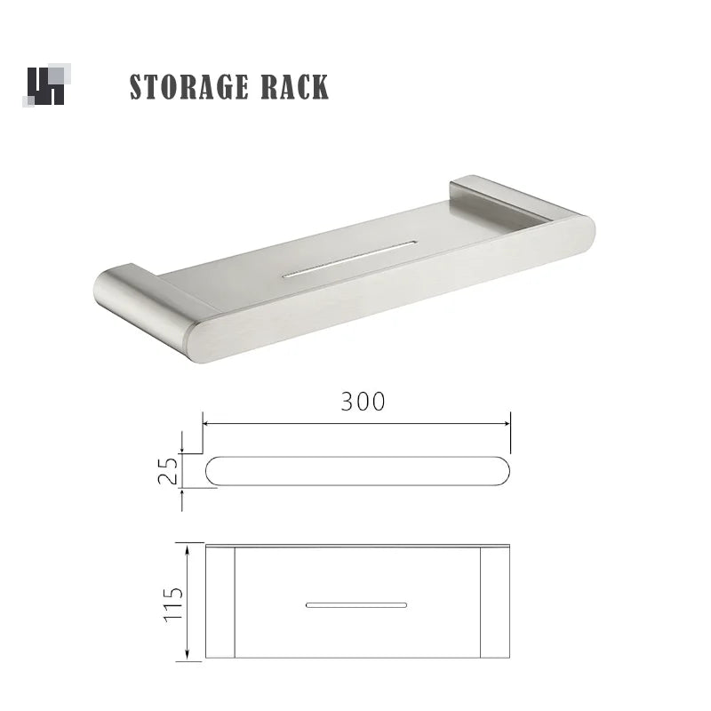 Bathroom Hardware Set Stainless Steel Bathroom Accessories Set Wall Mounted Towel Bar Towel Ring Toilet Paper Roll Holder Set