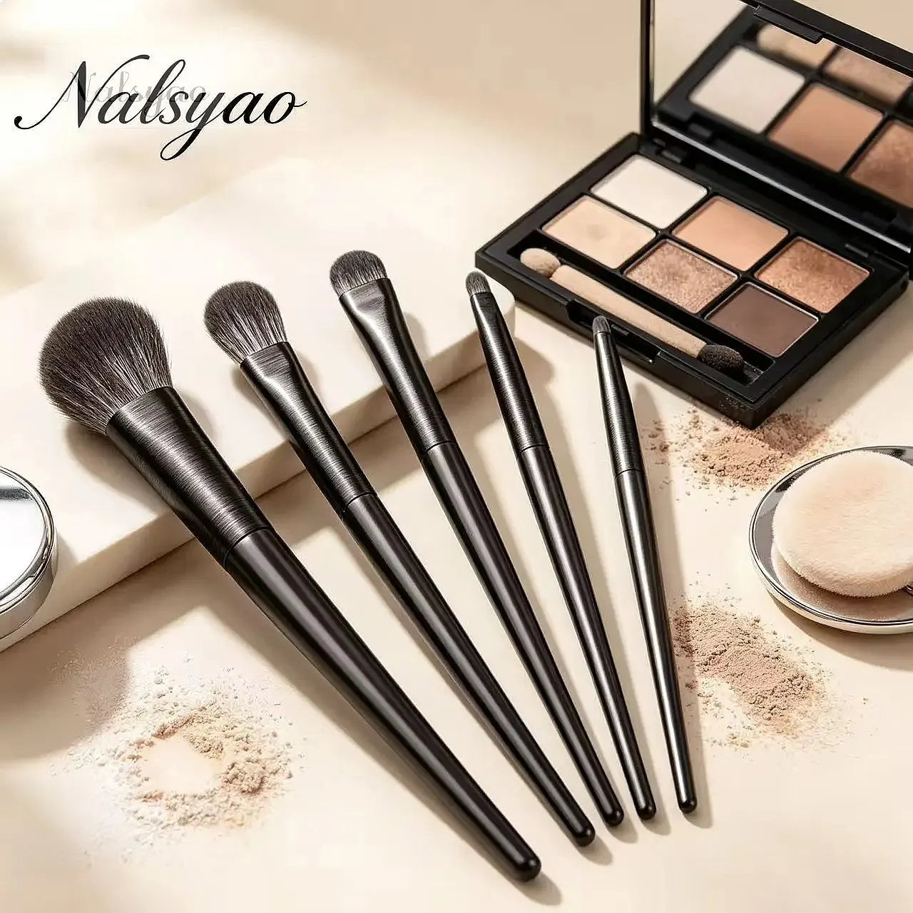 Makeup Brushes Set for Eyes – Natural Eyeshadow, Eyebrow, Contour, Eyeliner & Detail Blending Tools