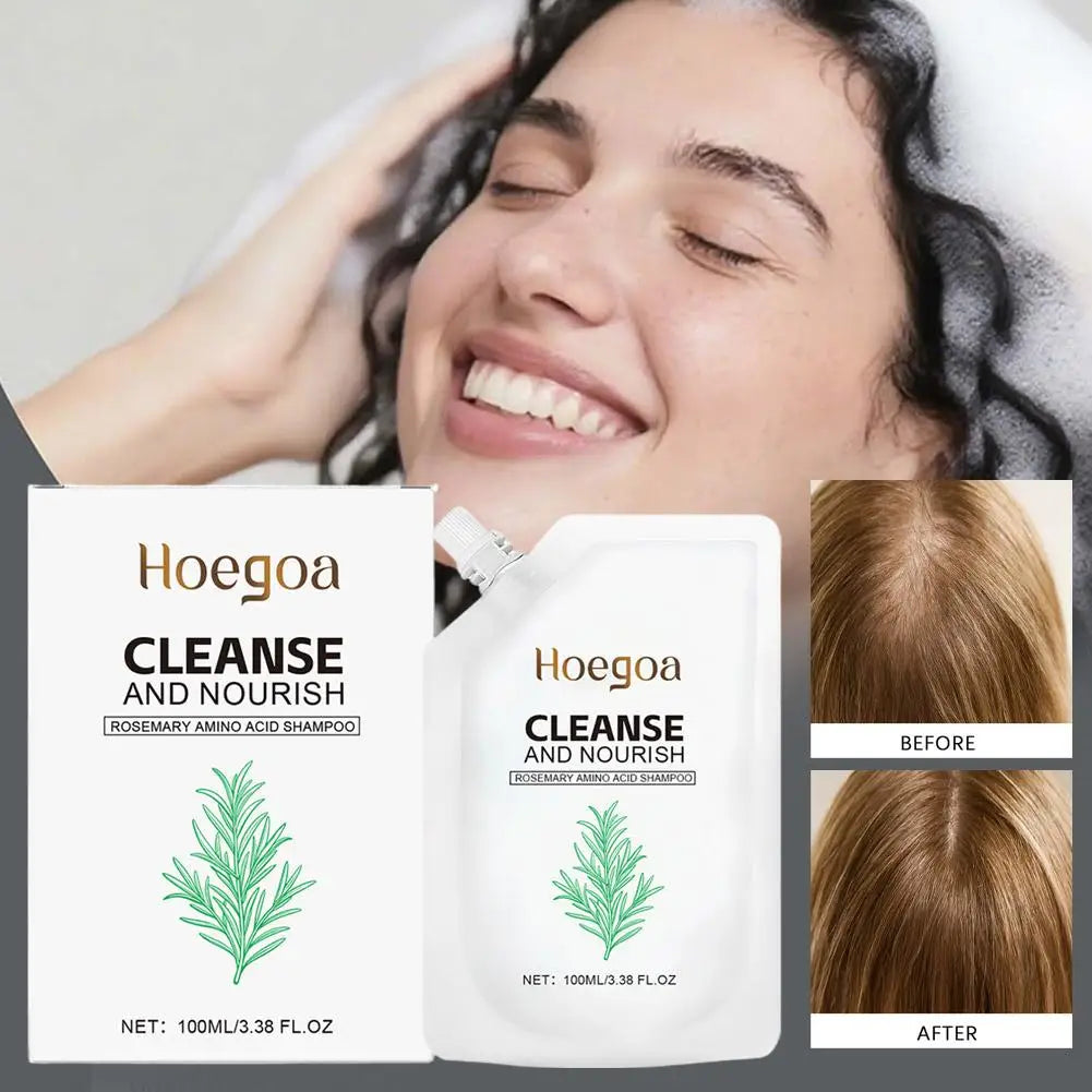 Nourishing Pepairing Rosemary Shampoo Damage Hair Deep Cleansing Scalp Oil Control Growth Strengthening Root Volumizing Shampoo