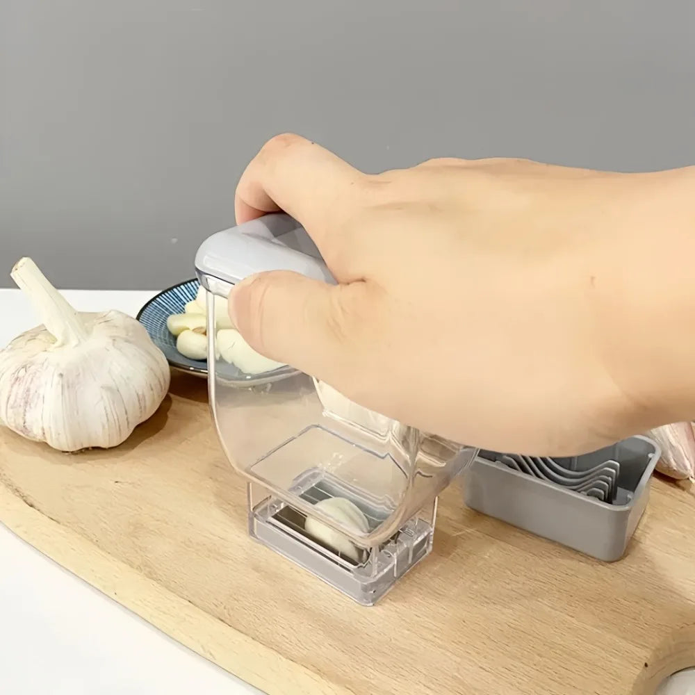 Garlic Slicer with A Detachable Manual Press Stainless Steel Blade Cutting Garlic Cloves A Small Tool for Kitchen Gadgets Tool