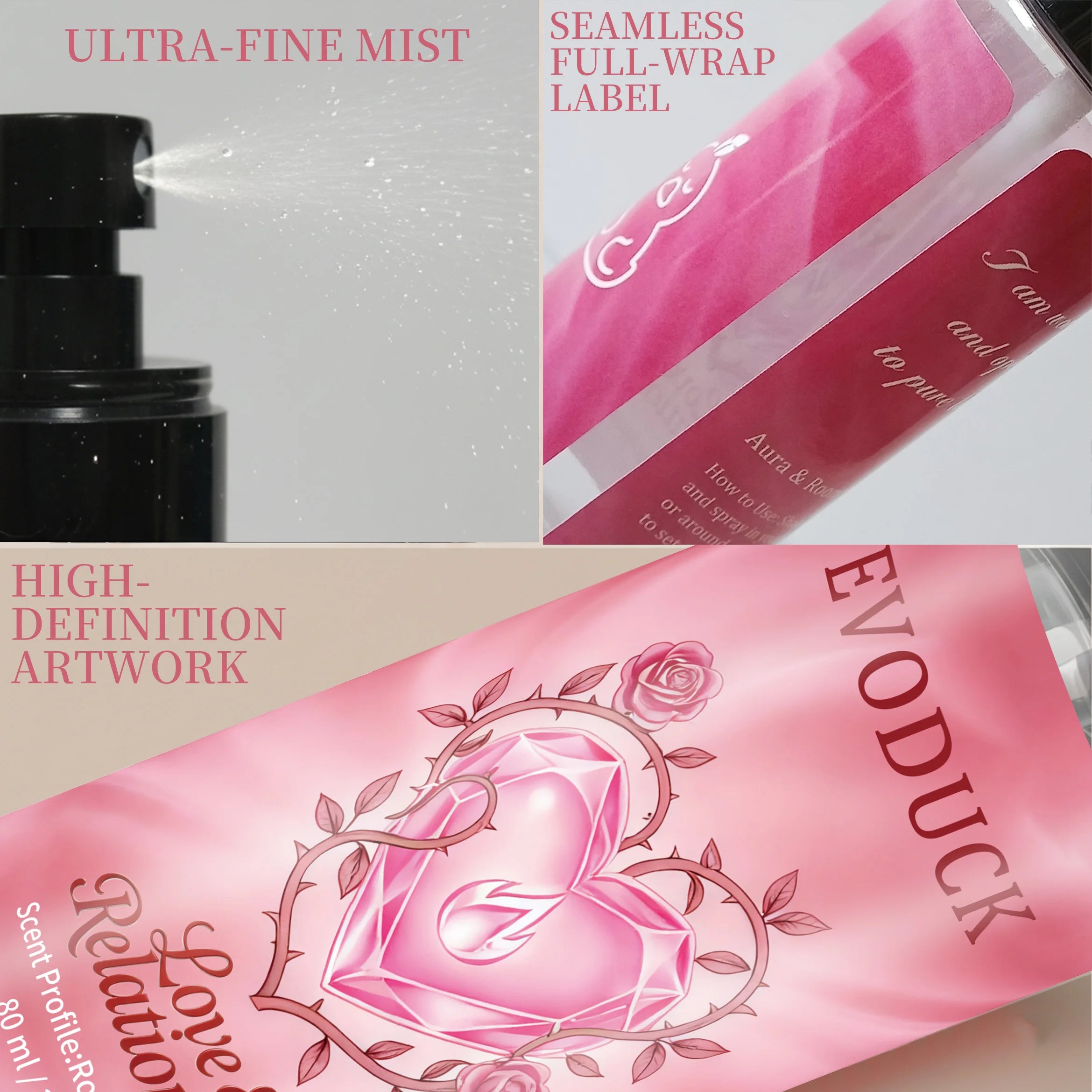 Body Spray for Women,Rose & Jasmine Body Fragrance Mist,2.7 Fl Oz, Women's Fragrance,Long Lasting,Everyday Fragrance,Travel Size