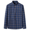 Men's Long Sleeve Flannel Plaid Shirt - Soft Pure Cotton, Button Down Shirts Thick Autumn Winter - Weekend Casual, Going Out