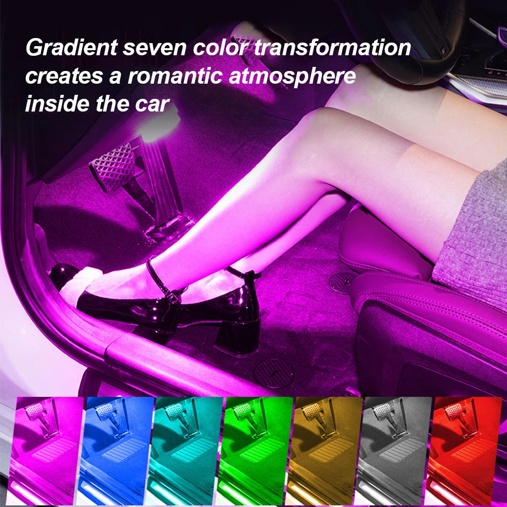 LED Car Mini Touch Light USB Charging Portable Auto Roof Ceiling Reading Night  Lamp Wireless Car Decoration Ambinet Light