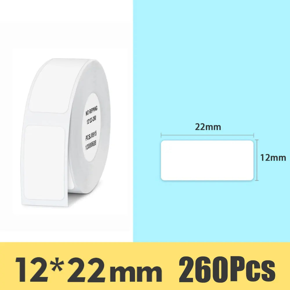 Niimbot D11 Label Sticker White Label Paper Roll Waterproof Thermal Paper Self Adhsive D11 D110 Paper Sticker for NIIMBOT Label