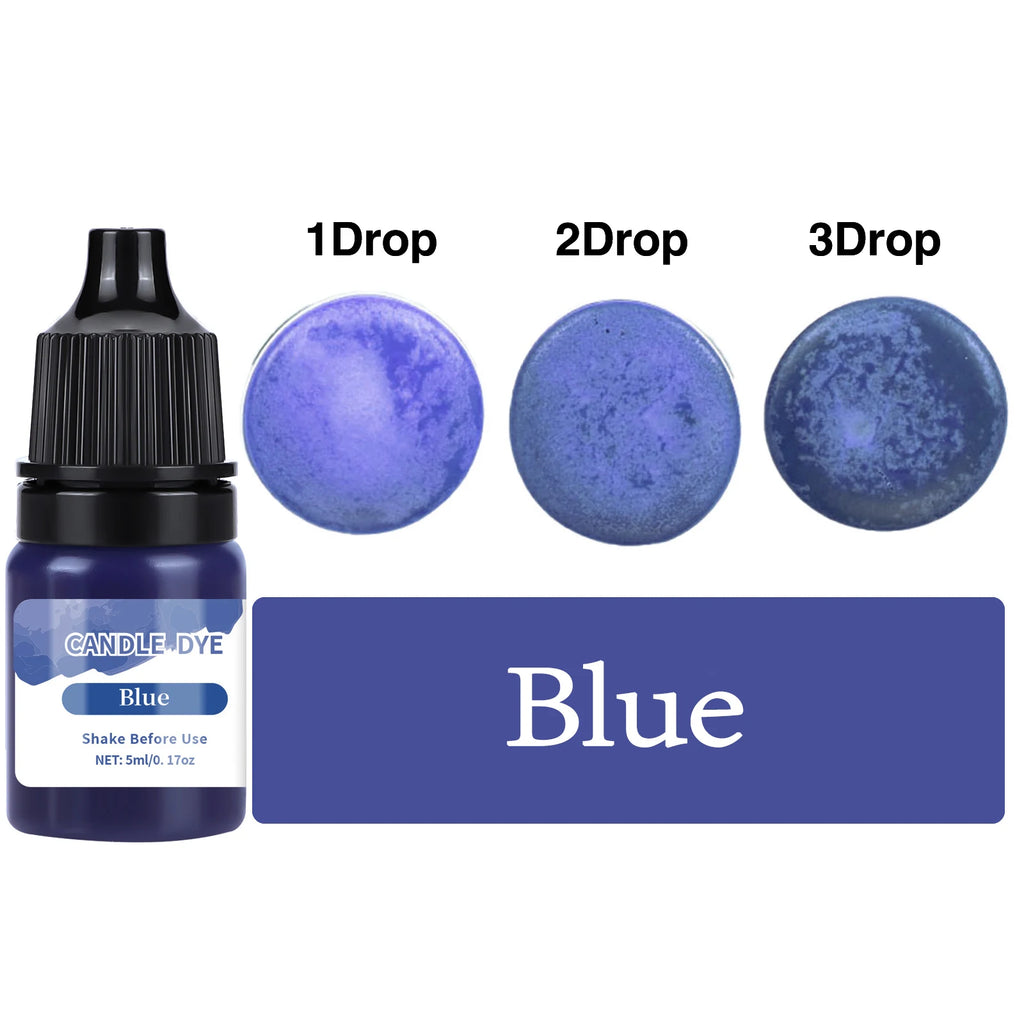 5ml/Bottle Candle Wax Pigment Colorant Non-Toxic Soy Candle Wax Pigment Liquid Dye Soy Wax DIY Soap Dyes Candle Making Supplies