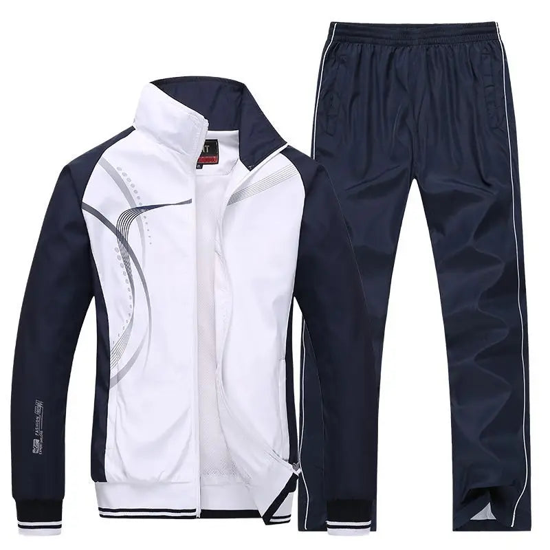 Spring and Autumn Couple's Sports Suit Men's and Women's Running Suit Two-piece Training Suit Fast Shipping