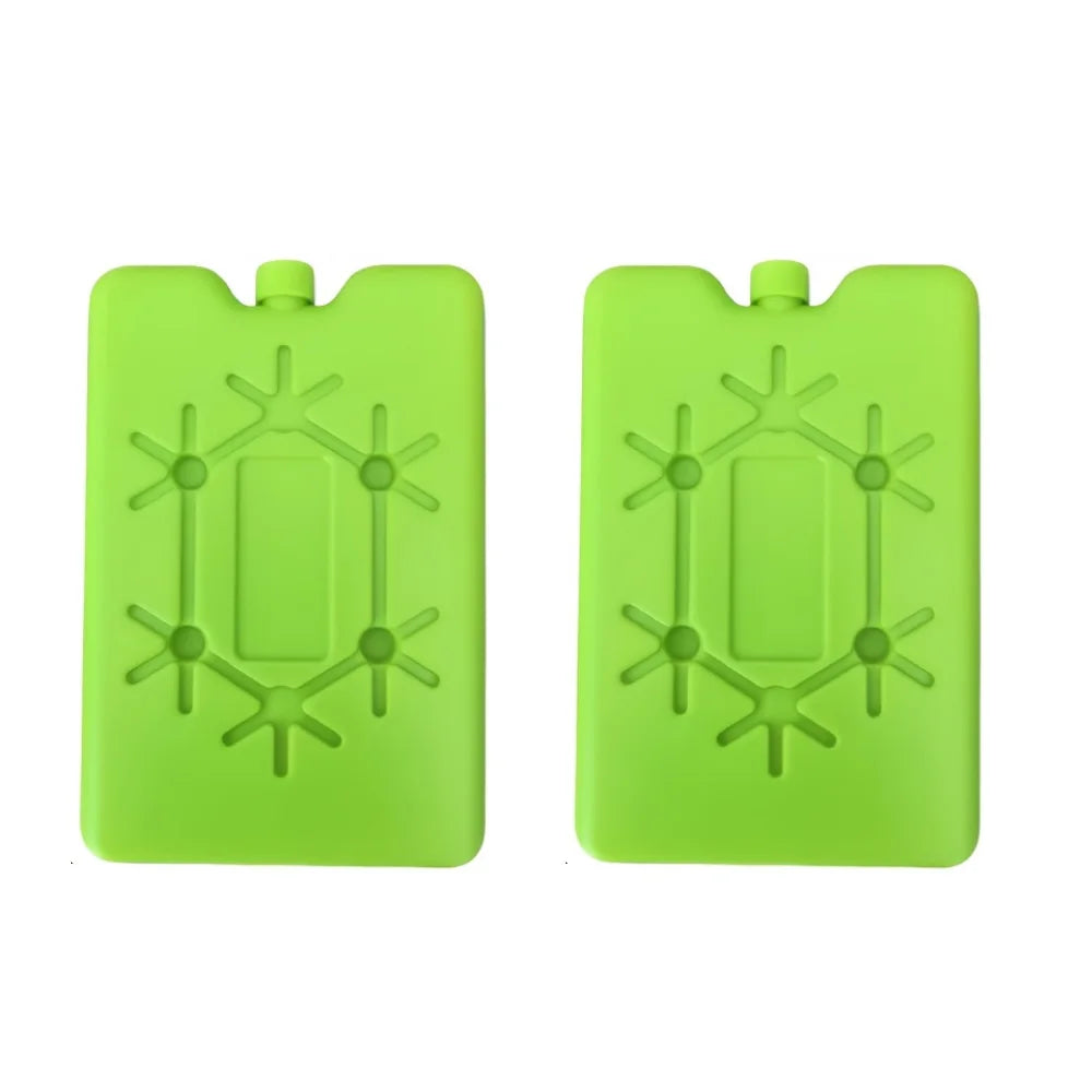 Reusable Ice Packs in Green And Blue, Ultra-Thin And Durable, Perfect for Lunch Boxes, Coolers, Picnics, And Outdoor Adventures