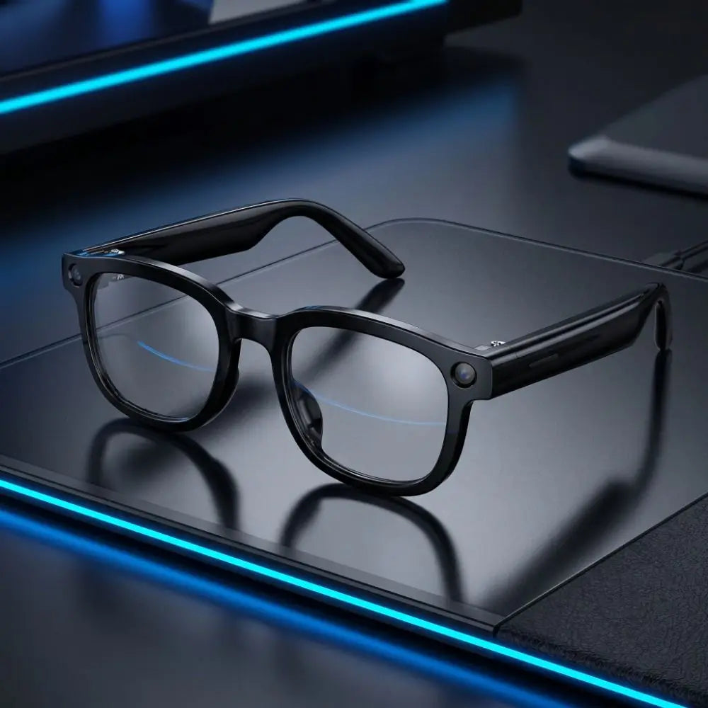 Real-time Translation AI Smart Glasses Anti-Blue Light Wearable Tech Smart Video Glasses Bluetooth Audio Waterproof