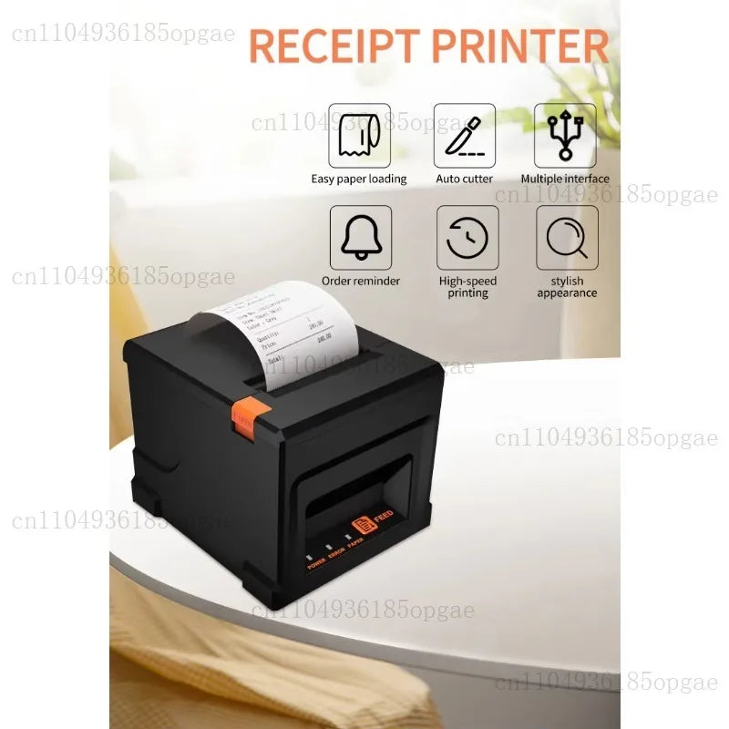 Automatic Cutter 80mm Receipt Thermal Single Machine Business for Bluetooth USB LAN Connection
