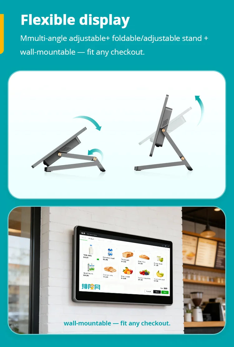 POS Systens Factory Direct Prices Aluminum Alloy Retail Pos Android Terminal with Touch Screen RFID All in One POS Machine