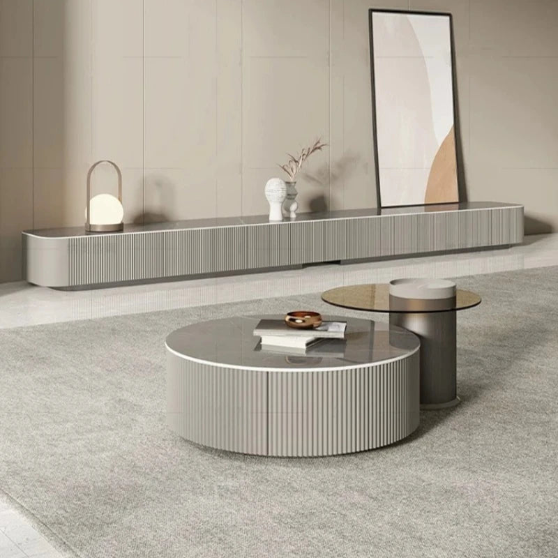 Modern Storage Tv Stand Living Room Mural Universal Media Wall Tv Stand Luxury Smart Muebles Para Salas Home Furniture