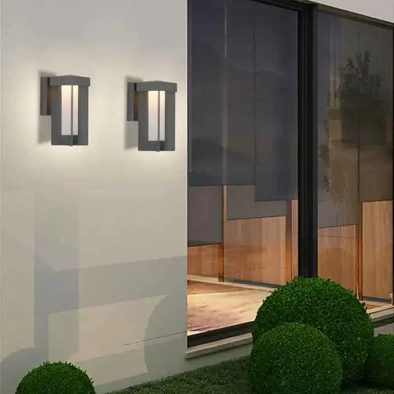 Modern Outdoor LED Lights Waterproof for Terrace Balcony Doorway Hallway Stairs Courtyard Minimalist Wall Lighting