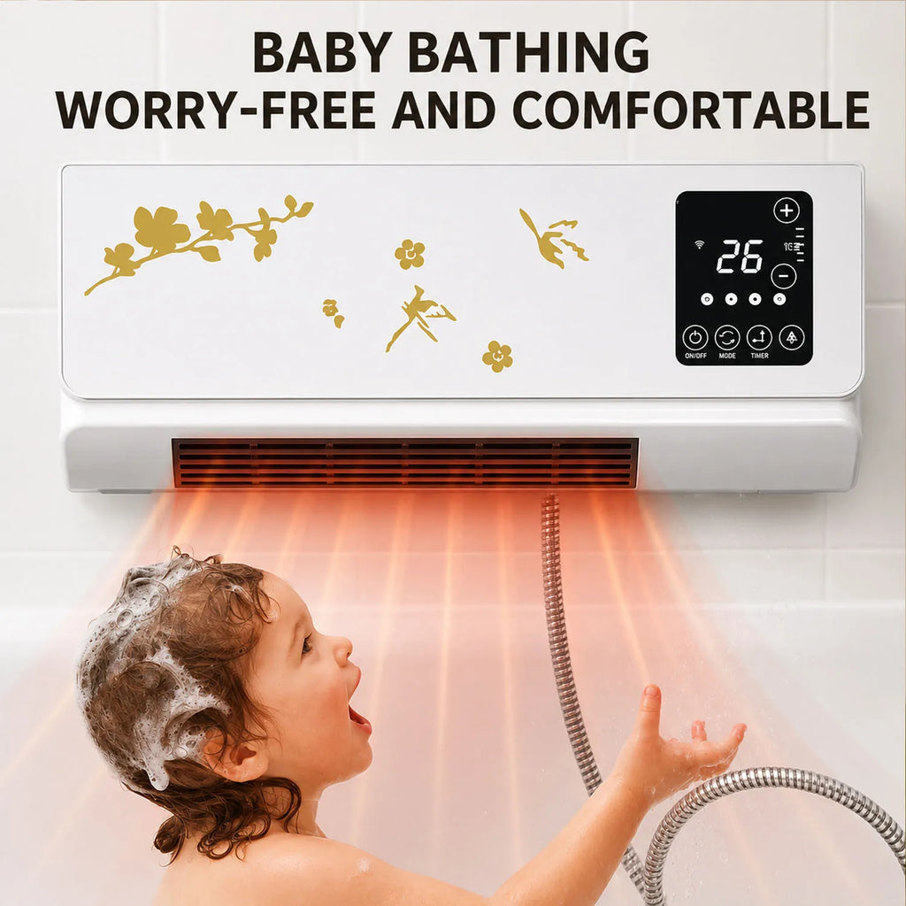 2 in 1 Portable Air Conditioner Heater Wall Mounted Ductless Cooling Heating Fan No Outdoor Unit Mini AC for Home Room RV