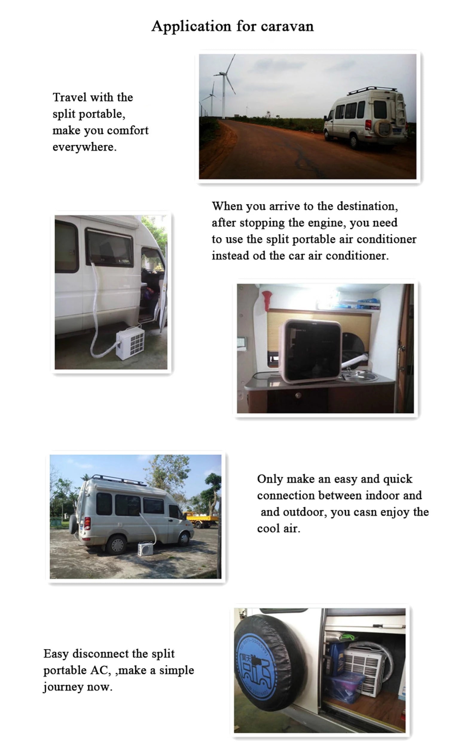 New  9000btu Mini Portable Split Air Conditioner