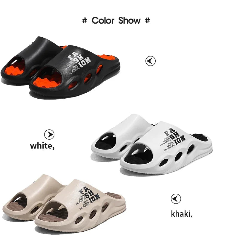 Men's Slippers Massage Slippers EVA Lightweight Beach Casual Shoes Indoor Soft Sole Slippers Platform Outdoor Men Sandals