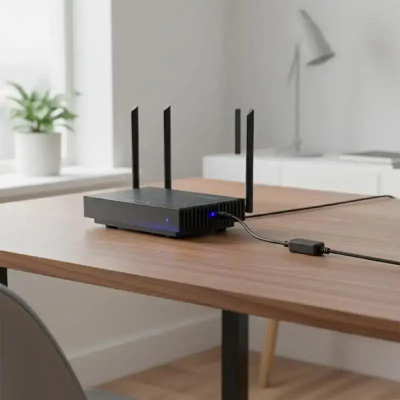 Router Automatic Reboot Cable 24H Auto Reset Multi Voltage Support For Home Office Wifi Routers