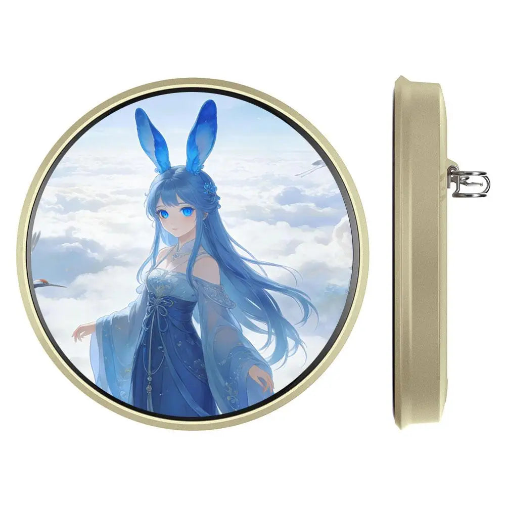 For E-Badge Intelligent Anime Animation Electronic Badge Pin Display Dynamic Gift Carry A Trendy Brooch