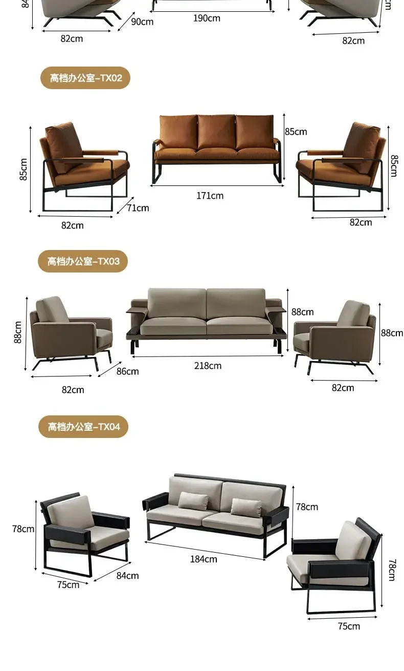 YFY  Simple Sofa Office Small Apartment Reception Room Leisure Sofa