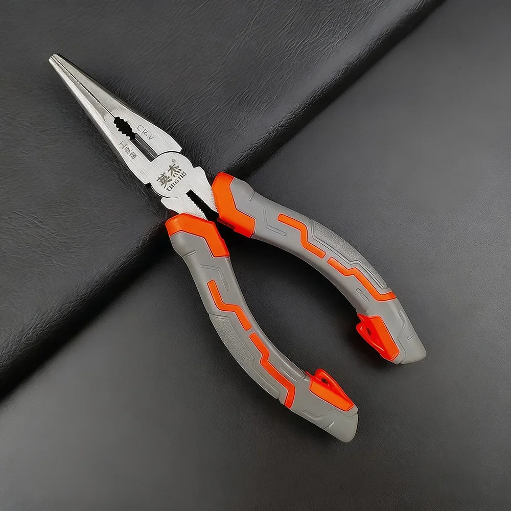 6/8-inch Wire Pliers Sharp Large Opening Diagonal Pliers Needle Nose Pliers for Cutting Twisting and Clamping MetalWires