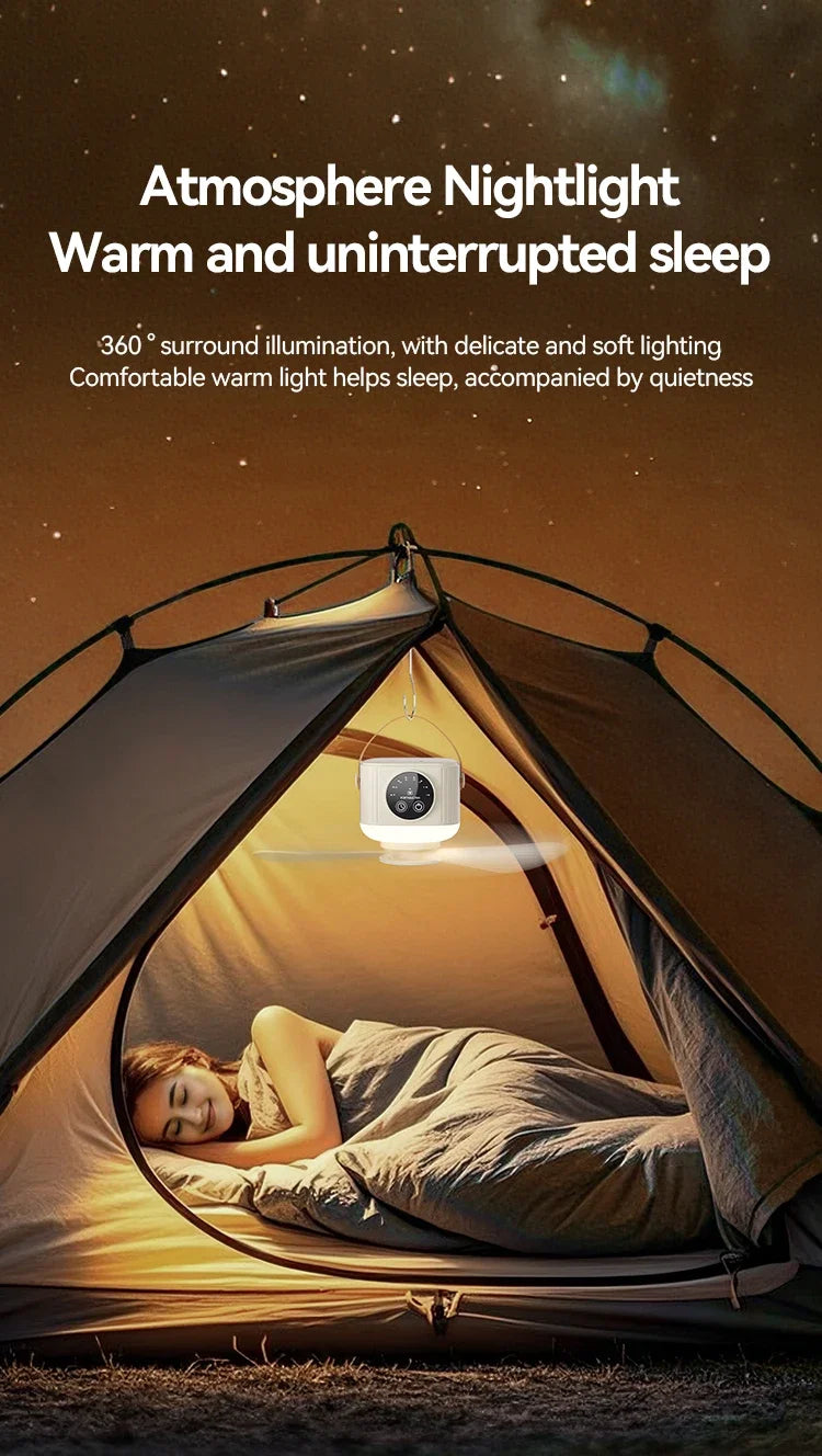 2026 New Portable Rechargeable Ceiling Fan Wireless USB Hanging Fan for Student Dorm Bed Outdoor Camping