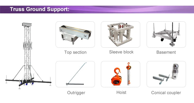 Stage lighting truss display 290 * 290 truss bracket Stage lighting totem truss