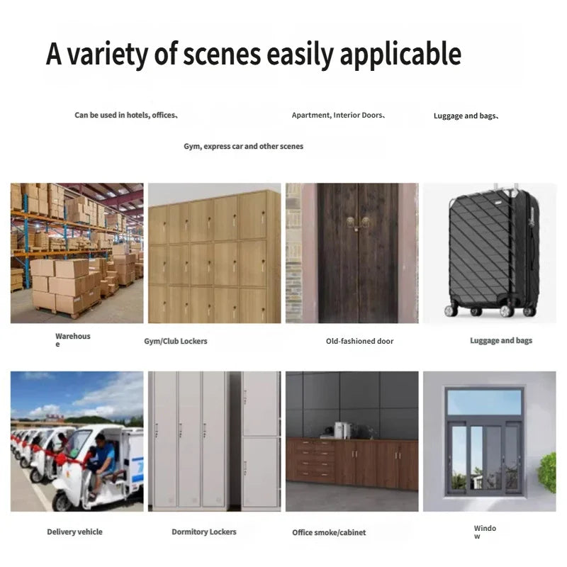 Smart Fingerprint Padlock Biometric Intelligent Lock Dormitory Home Protection Outdoor Cabinet Warehouse Extended Security Lock