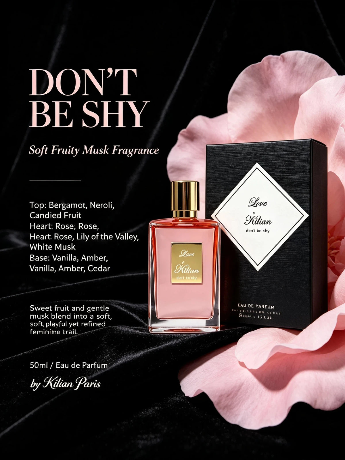 Sweet Marshmallow Floral Eau De Parfum Warm Amber Vanilla Scent Long Lasting Perfume For Women Daily Wear Romantic Fragrance