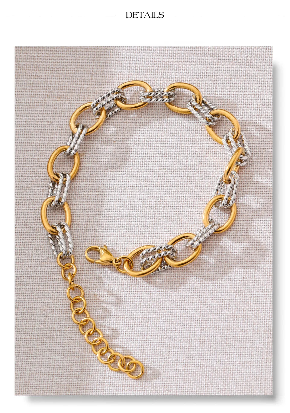 Yhpup Stainless Steel Metal Handmade Chain Statement Necklace Bracelet 2026 PVD Plated Waterproof Popular Statement Jewelry