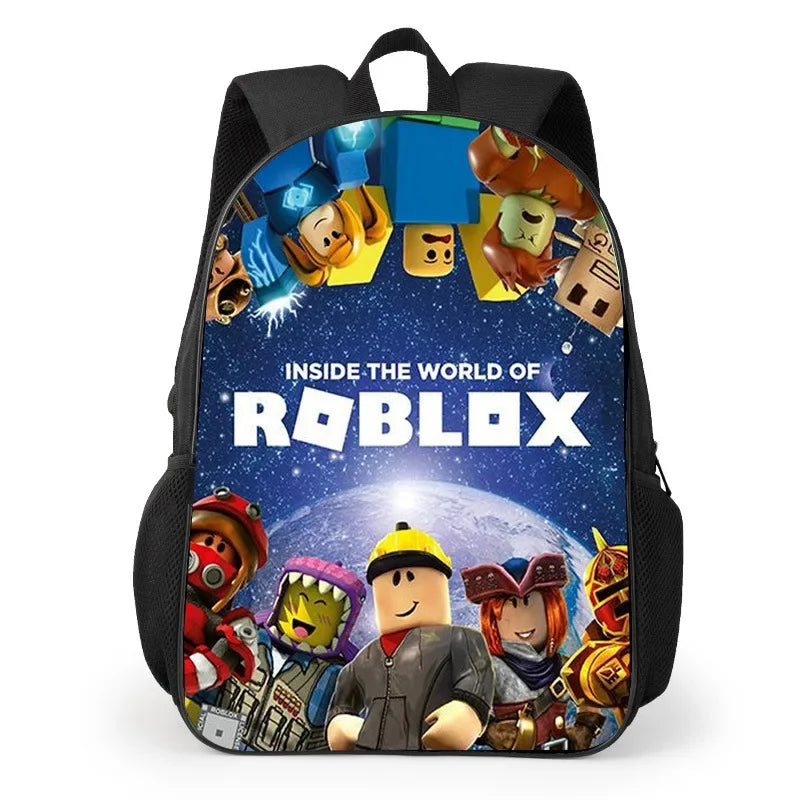 Robloxs Cartoon Peripheral Backpack for Students  Bags Teens Daily Backpack Travel Rucksacks Daily Necessities