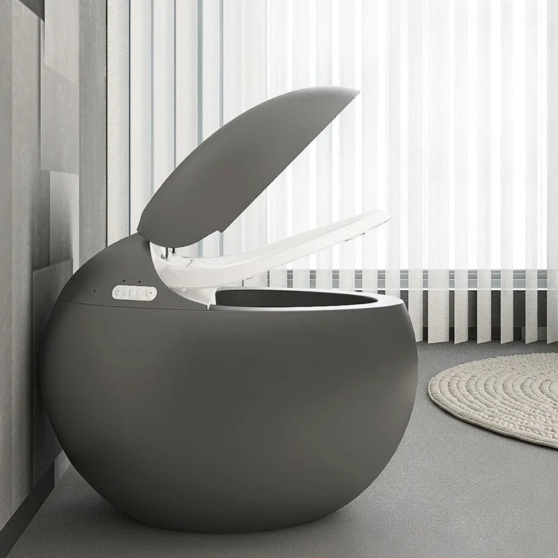 Egg-shaped smart toilet, small apartment bathroom automatic integrated
