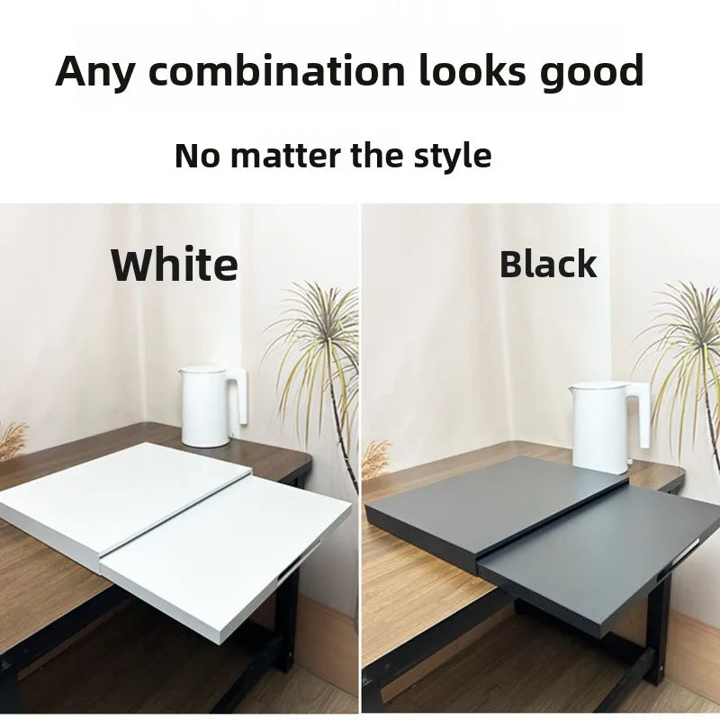 1PC New Multifunctional Kitchen Pull-Out Tray Microwave Oven Shelf Drawer Board Countertop Oven Bracket Telescopic Sliding Shelf