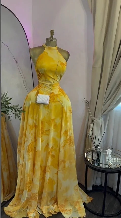 sexy Women Printed Sleeveless with Sashes Fit and Flare A-line Maxi Dress 2026 Streetwear Beach Holiday Long Dresses Vestido